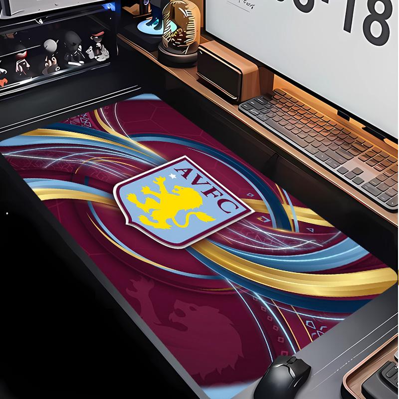 Aston Villa Football Print Mouse Pad Non?Slip Rubber Desk Mat Waterproof Gaming Mousepad For Laptop Office Desktop
