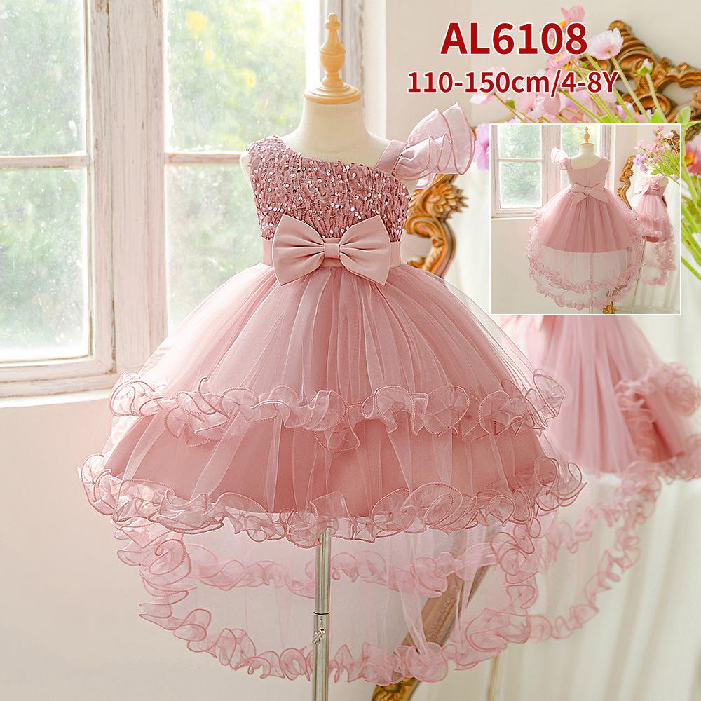 Girls' Formal Princess Dress for Birthdays and Piano Performances