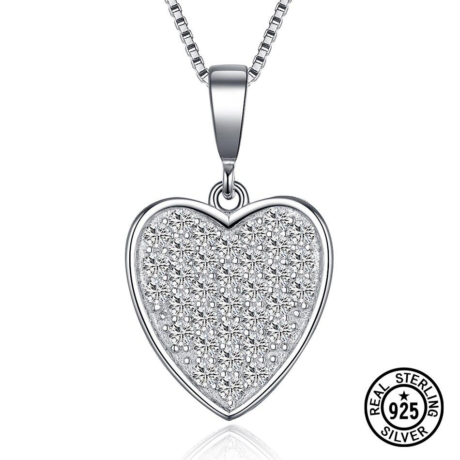 

Подвеска из стерлингового серебра 925 пробы с микро-паве, кристалл циркония с цирконием, модные нежные подвески в форме сердца для женщин, ювелирные аксессуары