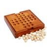 Gioco di Legno Solitario Scacchi per Giocatore Singolo Puzzle Logici Strategici Giochi di Intelligenza Sfide Logiche per Adulti Bambini Giocattoli Educativi