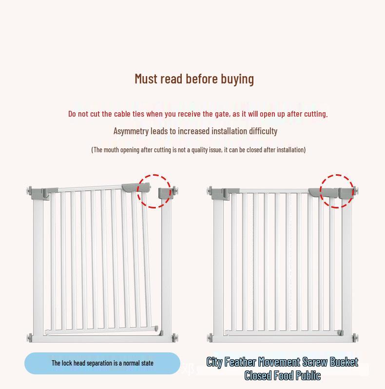Cat Door Barrier: Auto-Close Pet Gate for Indoor, Balcony, or Stairway - No Drilling Needed