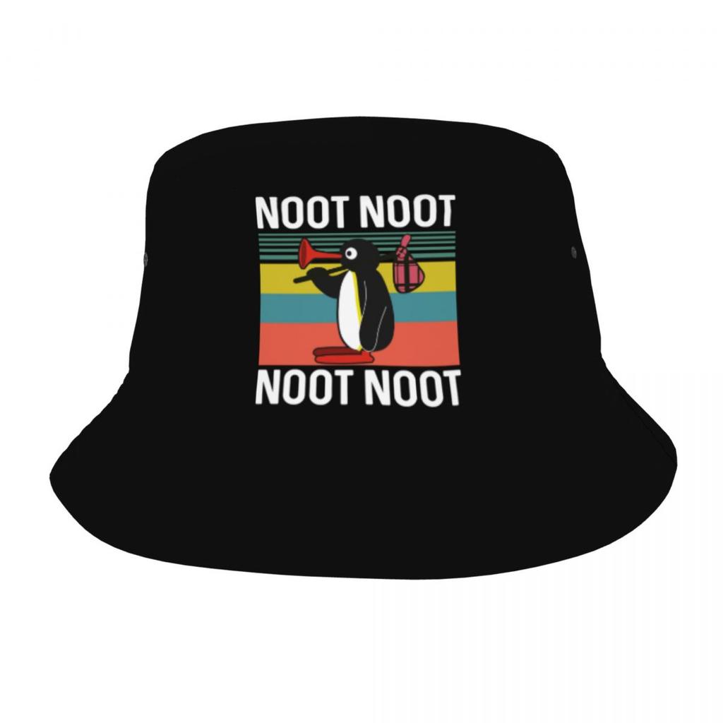 Noot Noot Honk Honk Unisex Bucket Hat Přizpůsobit Summer Beach Sun Pingu Cartoon Hat
