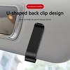 Clip per occhiali da auto, clip per biglietti e tessere per Porsche 911 Taycan Panamera Cayenne Boxster Cayman, accessorio porta occhiali per parasole auto