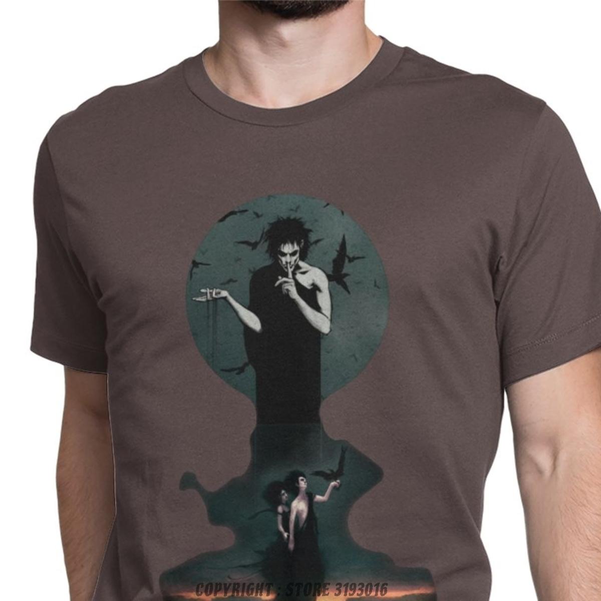 Mens The Sandman And Death Vertigo T Shirts Dream Gaiman Morpheus Casual Tops Camisa Tees Christmas TShirts S