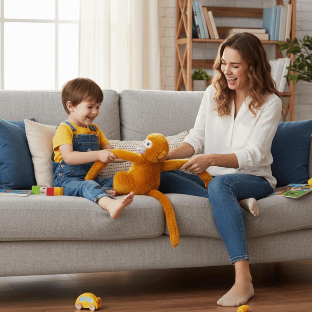 Realistice Large Plush Monkey Doll Stuffed Doll Orangutan Plush Doll Monkey Plush Toy Kid Gift