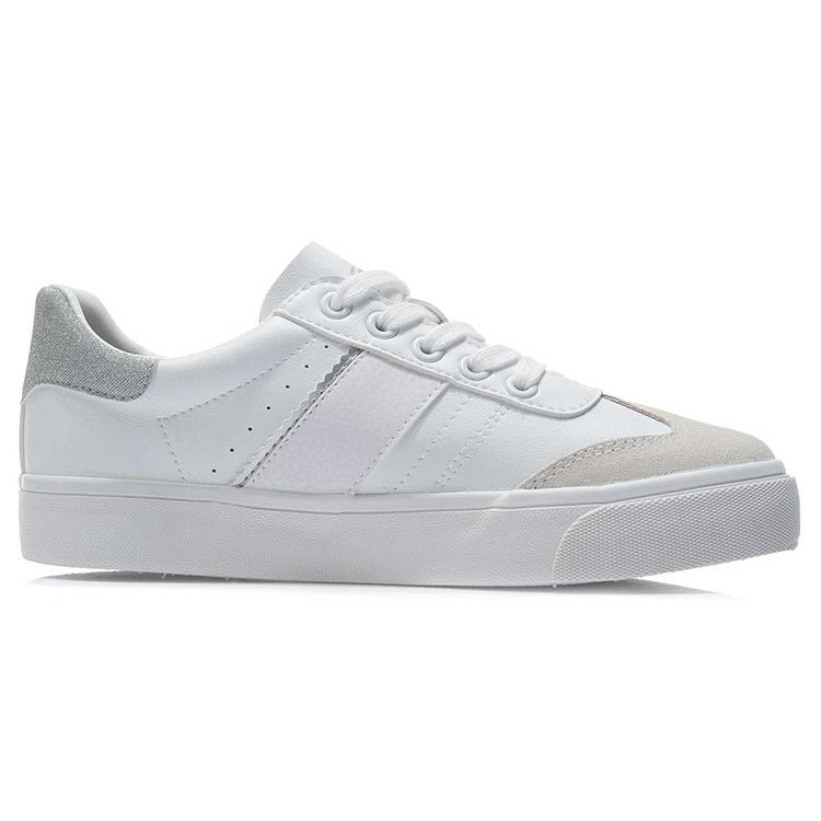 New LiNing Vulc Lite Low Top Skateboard Shoes Men's White AGCR339-1