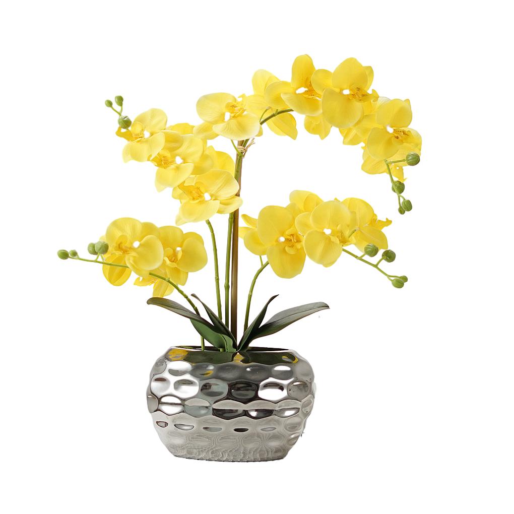 

Элегантное искусственное растение белая орхидея - Реалистичный внешний вид Долговечный долговечный цветок