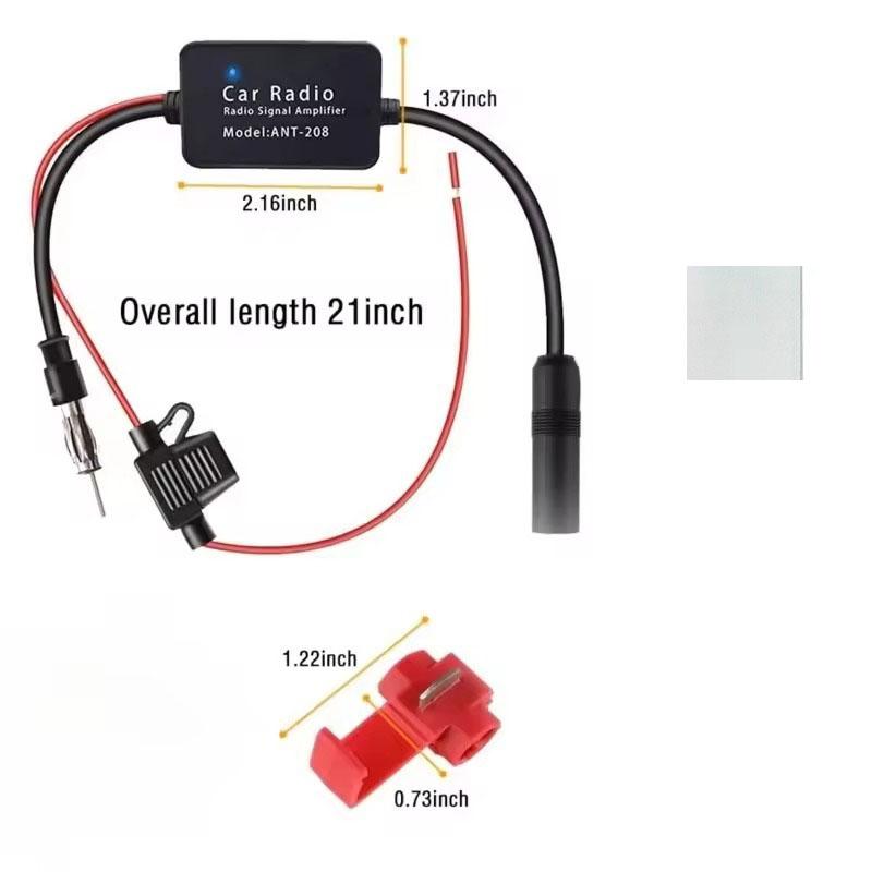 12V Universal Car FM AM Radio Antenna Signal Amplifier Booster Improve Reception Auto Stereo Parts