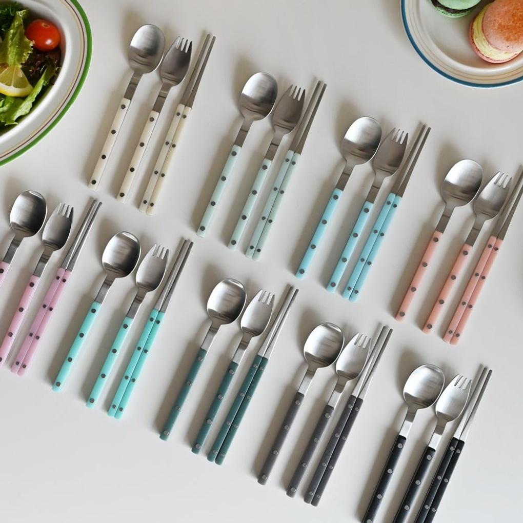 

Berchia Children s Spoon + Chopsticks + Fork + Zipper Bag 4-Piece Set Kids Domestic Cutlery