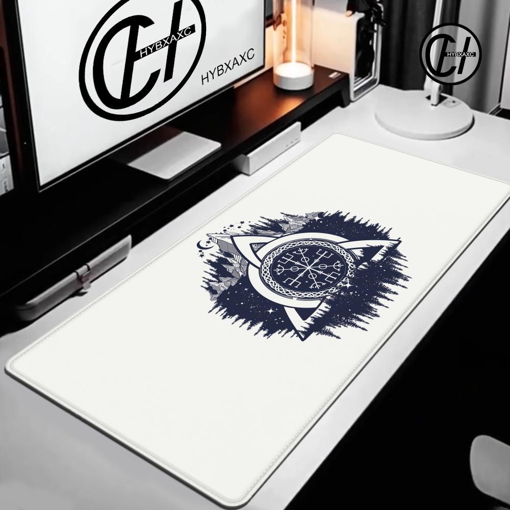 VikingVegvisir Logo Mousepad INS Tide Large Thickened Mouse Pad Oversized Gaming Keyboard Notebook Table Mat for PC Computer
