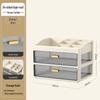 Multi-layer Desktop Organizer: Drawer-Type Storage Box for Office Supplies, Stationery, and Cosmetics