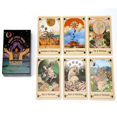 10.3*6cm Yaptığın Her Küçük Şey Sihirli Tarot: 78 Kartlık Deste, Sizi Öz-araştırma Yolunda Seyahat Etmeye Teşvik Ediyor