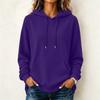 Women's Fashion Long Sleeve Hoodie Pullover Color Casual Top for Daily Wear