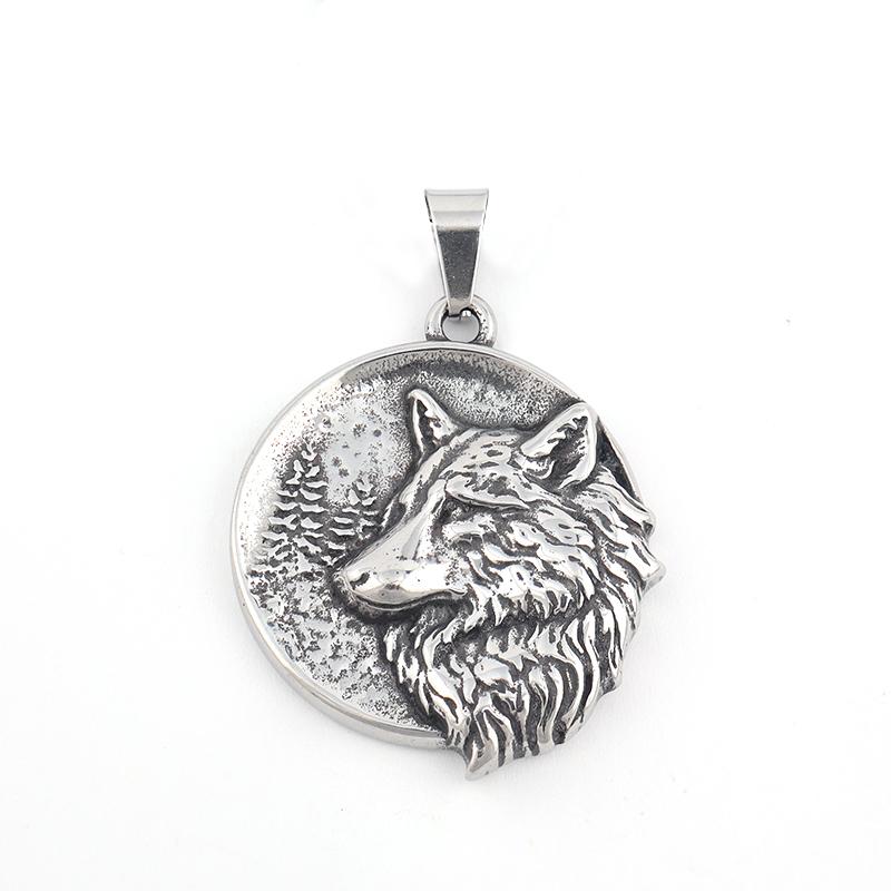 

Vintage Nordic Viking Lion Pendant Stainless Steel Men s Necklace High Quality Punk Rock Animal Chain Jewelry Gifts