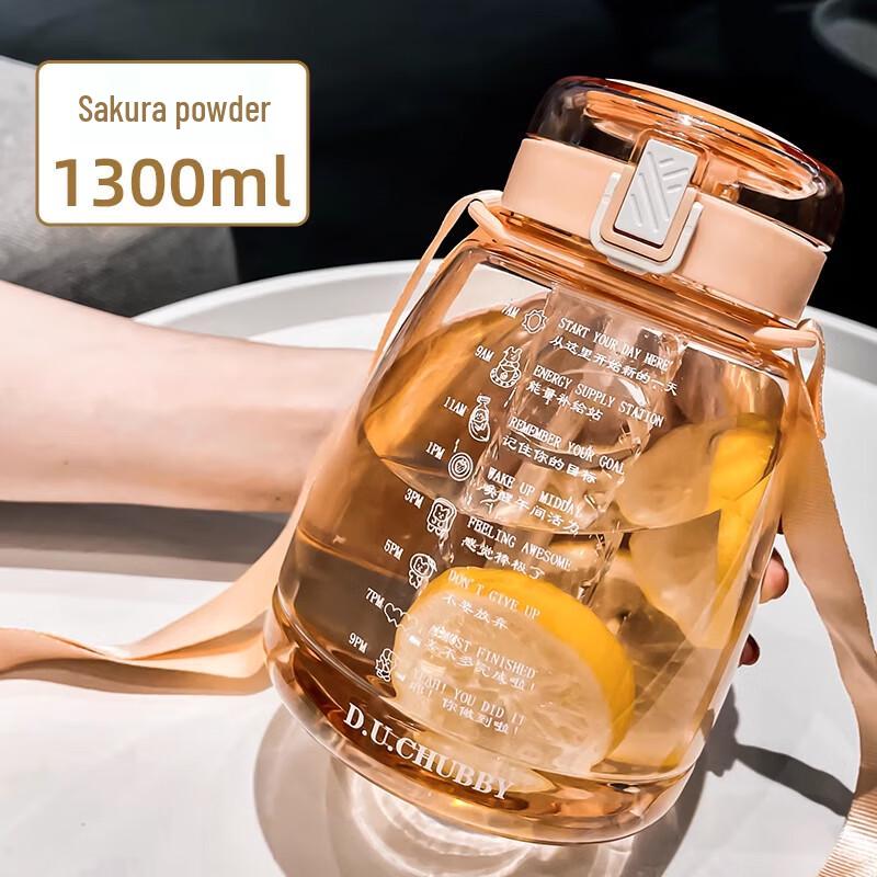 Lainuo Portable Large Capacity Straw Water Bottle