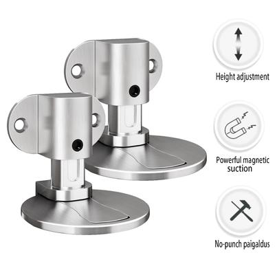 TFAAI Adjustable Door Stops Invisible Magnetic Door Stoppers No Punching Floor Mount Door Block Holder Wall Protector Dampers