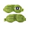 Green Big Eyes Plush Sleep Mask Cartoon Plush Sleeping Eye Cover Lovely 3D Eye Mask  Dream Night