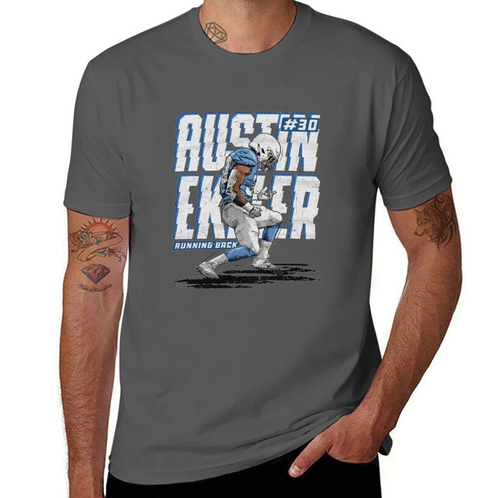 

Austin Ekeler T-Shirt man t shirts graphic t shirt man cotton T-Shirt 4XL