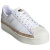 Adidas Originals Superstar Bold Comfortable Low-Top Sneakers Women Sneakers White Brown FY2449
