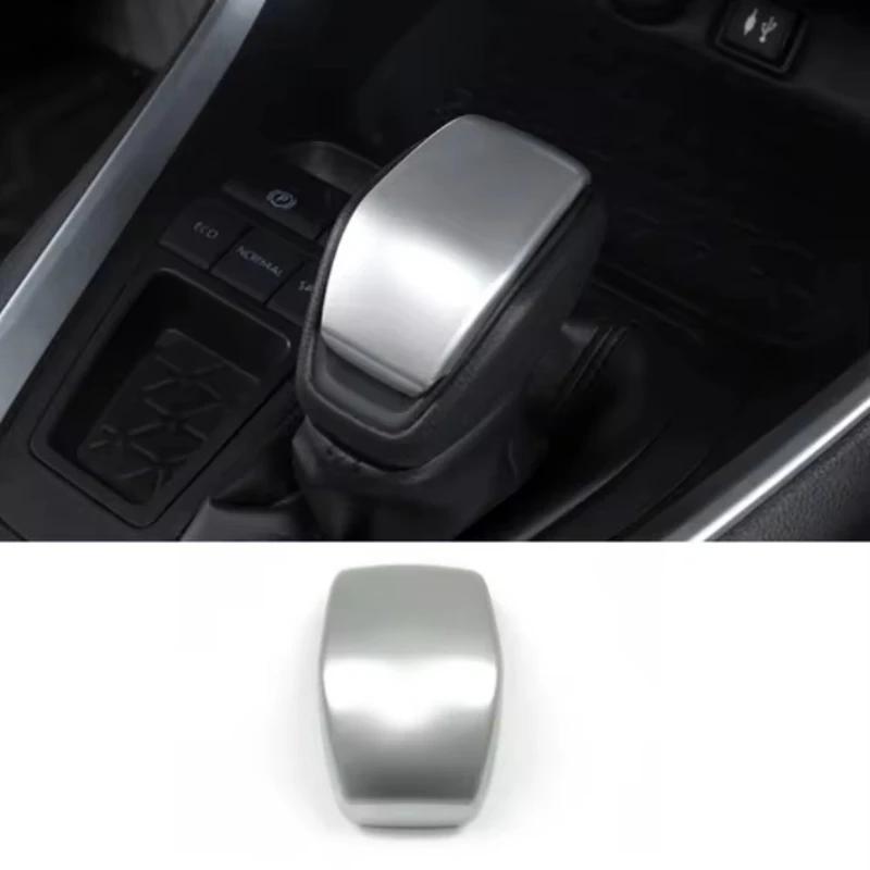 For Toyota Grand Highlander 2024 2025 ABS Carbonfiber Black Chrome Gear Lever Head Shift Knob Handle Cover Interior Accessories