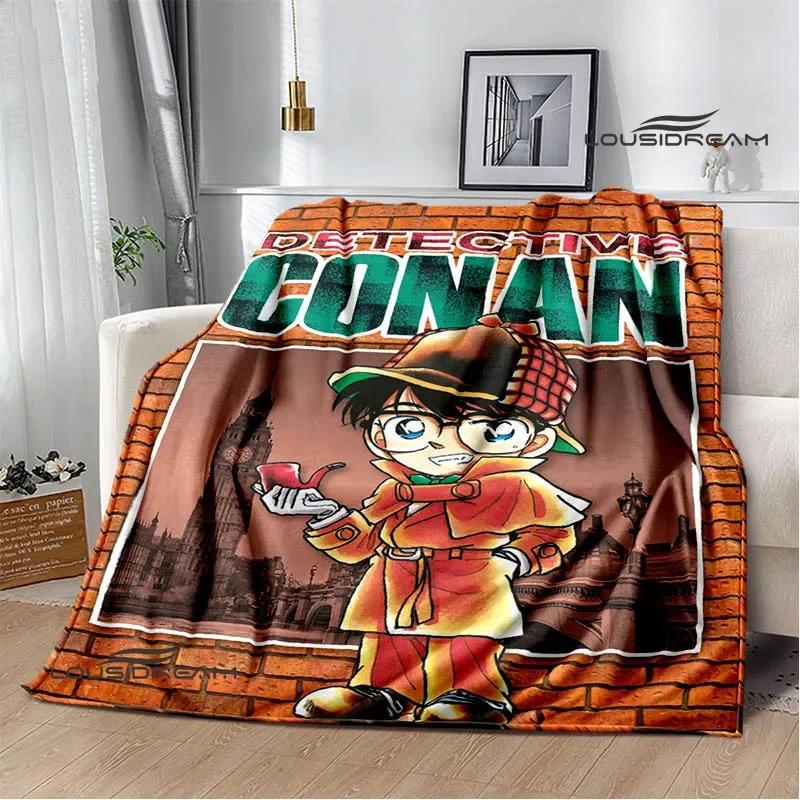 Detective Conan Cartoon Printed Blankets Picnic Blanket Warm Flannel Blankets Home Bed Linings Blankets for Beds Birthday Gift
