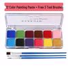 ASARUYA 12-Color Face Paint Stick for Kids' Stage Performance Makeup