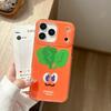 Koreanischer Stil Orange Karotte iPhone 16 Pro Max Hülle Kompatibel mit Apple 15-14/13
