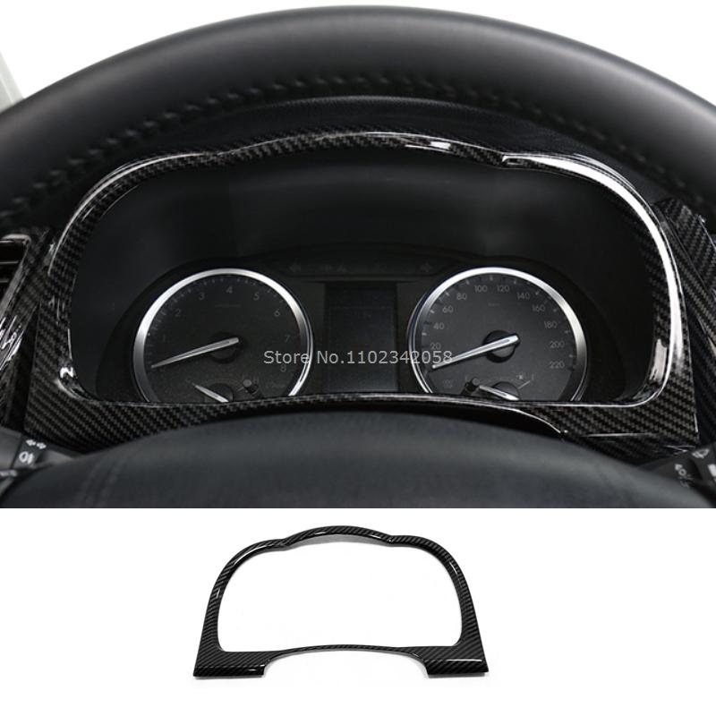 For Toyota Highlander 2015- Car Carbon Fiber Color Interior Decoration Cover window lift swtich gear shift panle Accessories