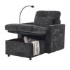 Multifunctional Reclining Sofa Chair, Leisure Chair with Phone Holder, Velvet Single Chair, Suitable for Living Room, Bedroom and Small Apartment.