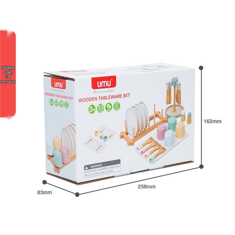 

Kids Pretend Play Kitchen Set: Dollhouse Cooking Toy for Girls & Boys with Realistic Kitchenware Standard