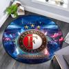 Custom Name Feyenoord Rotterdam Round Area Rug,Carpet Rug for Living Room Bedroom Sofa Playroom Decor,Non-slip Floor Mat