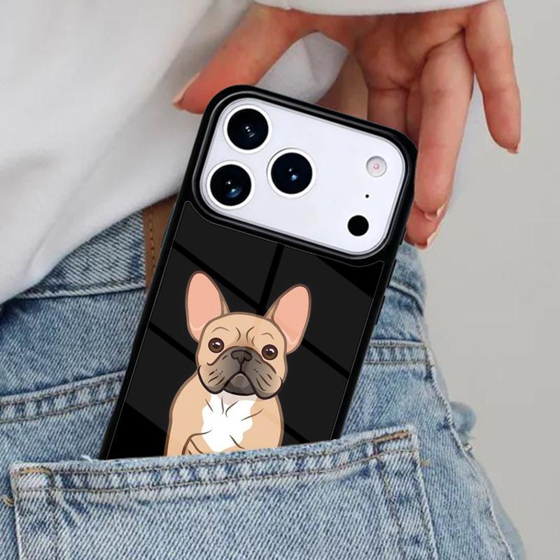 French Bulldog Art soft Phone Case for iPhone 16e 15 14 13 12 17 Pro Max Plus Air 17pro Cover Coque