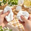 Sound Effects Crackling Bread Squishy Toy Crunchy Food Fidget Toy Handmade Ball  for Kids Adults