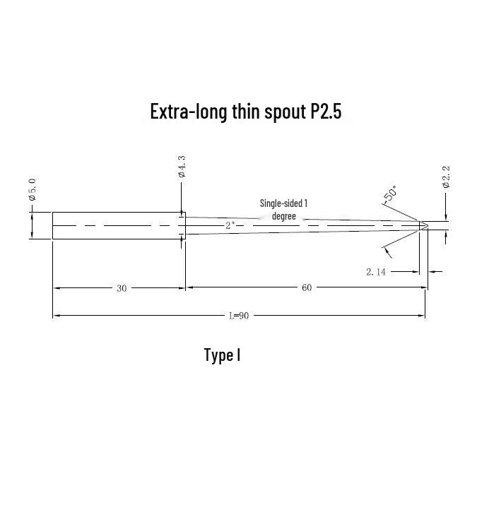 Fine Runner EDM Copper Electrode: Submerged Gate Purple Copper Rod