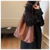 Shoulder Tote Bag 2025 New Retro College Style Large Capacity Bags