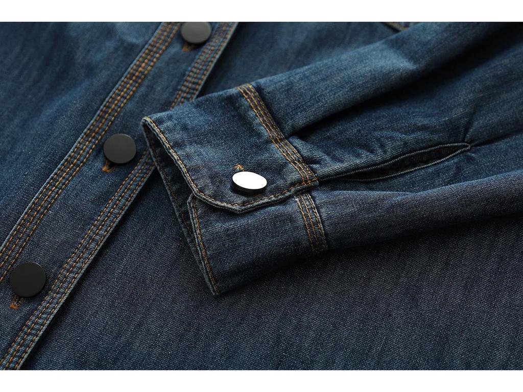 Women's Plus Velvet Thickened Denim Shirt Jacket - Long Sleeve, Autumn/Winter 2025, Loose Casual and Versatile Slimming Top