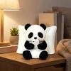 Creative Lazy Panda Figurine Simulated Panda Statue Desk Decoration Animal Model  Home Desk