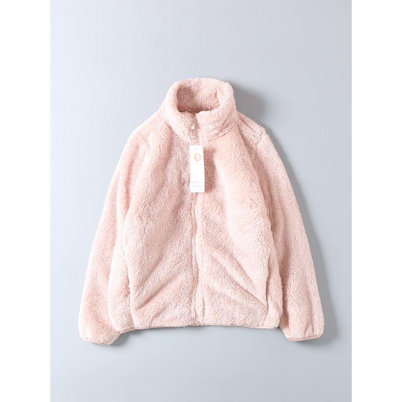 Women's Loose-Fitting Thick Warm Slim-Fit Stand-Collar Lamb Wool Fleece Coat for Spring and Autumn, Export Surplus