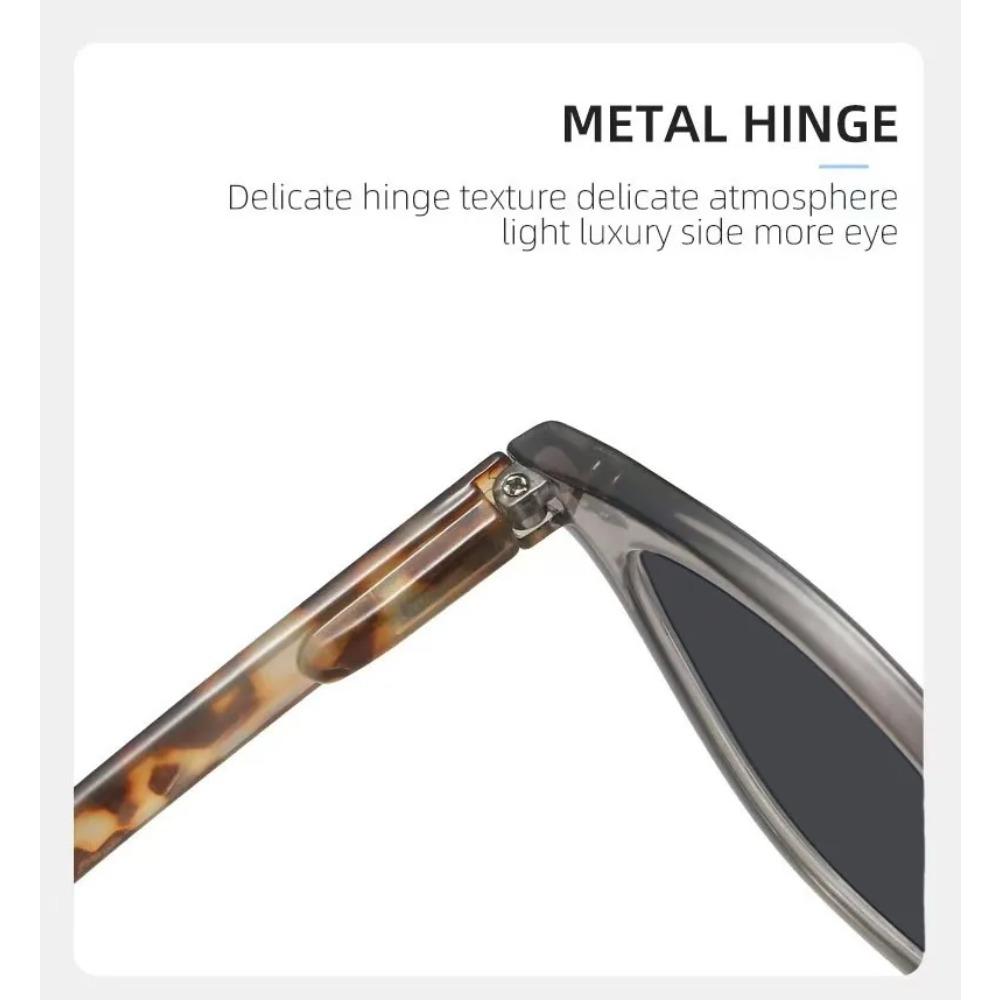 Fashion Gray Lenses Myopia Glasses for Women Trendy Casual Outdoor Sunglasses with Minus Diopters Cat Eye Anti-UV Eyewear Men