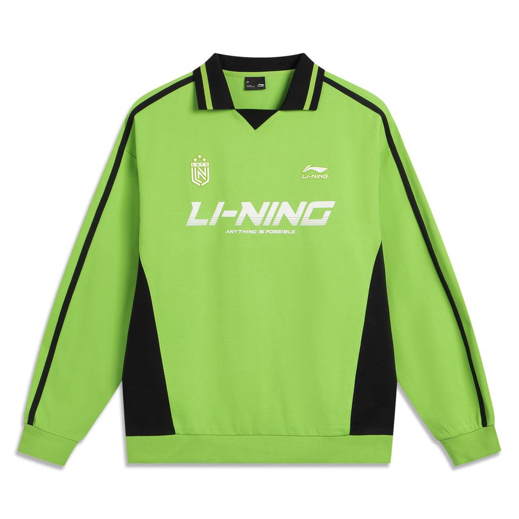 Li Ning Sports Lifestyle Series Volná Pohodlná Mikina pro Páry s Logem Značky Unisex mikina AWDVC89-6