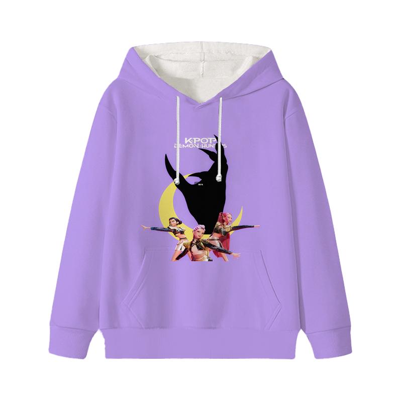 Dämonenjäger Zoey Rumi Mira Sweatshirt KPop Huntrix Girl Kinder Hoodie Kinder Saja Jungen Pullover Harajuku Herbst Winter Oberteile