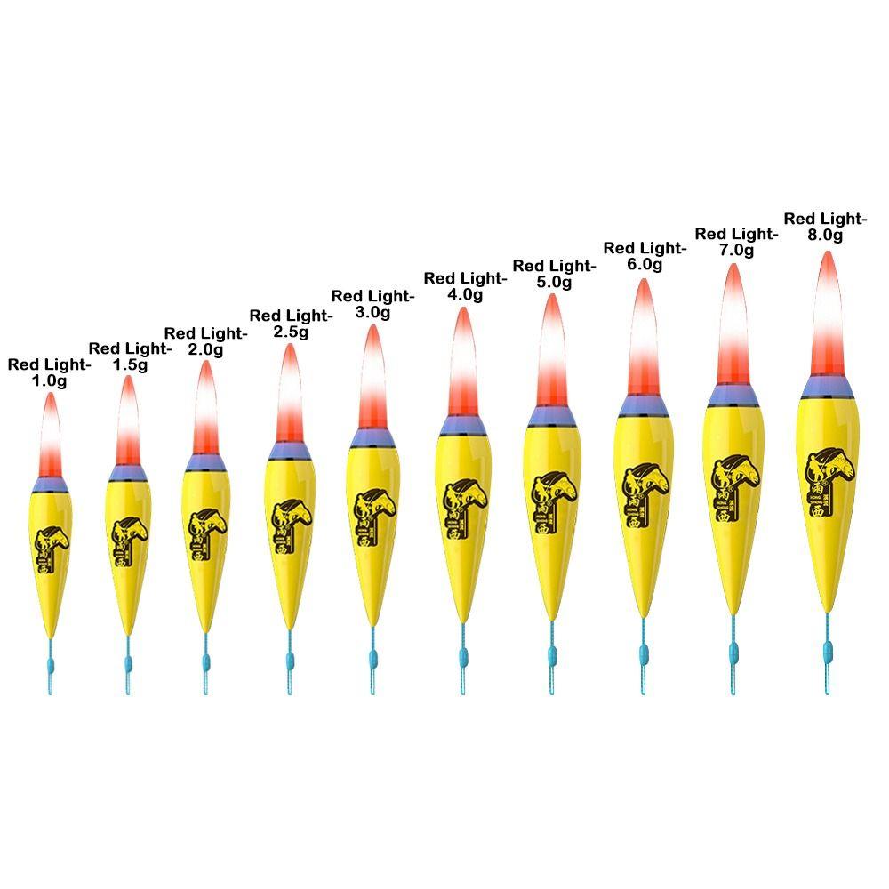 2PCS Indicator Electronic Fishing Float Led Bobbers New Rock Fishing Floats  Short Tail