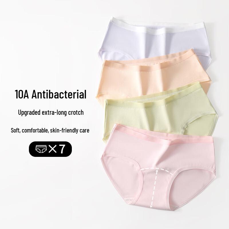Антибактериальное дышащее нижнее белье для девочек Qianfeili 10A (7 шт.)