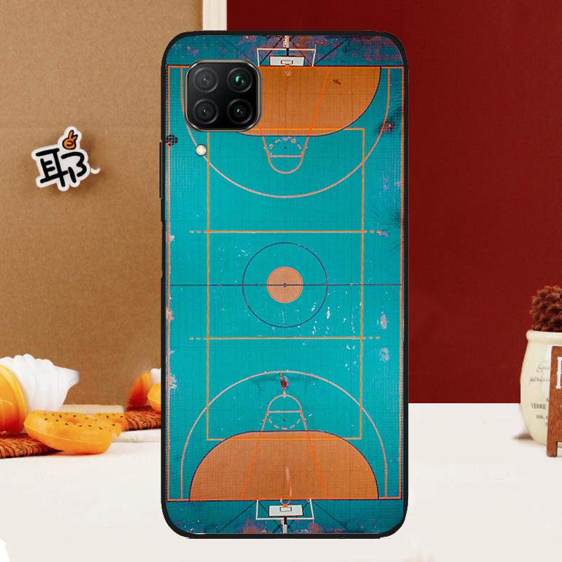 Basketball Court Diagram For Huawei Nova 10 9 SE 3i 7i 8i 11i 12i Y60 Y61 Y70 Y72 Y73 Y90 Y91 P20 P30 P40 Lite Case