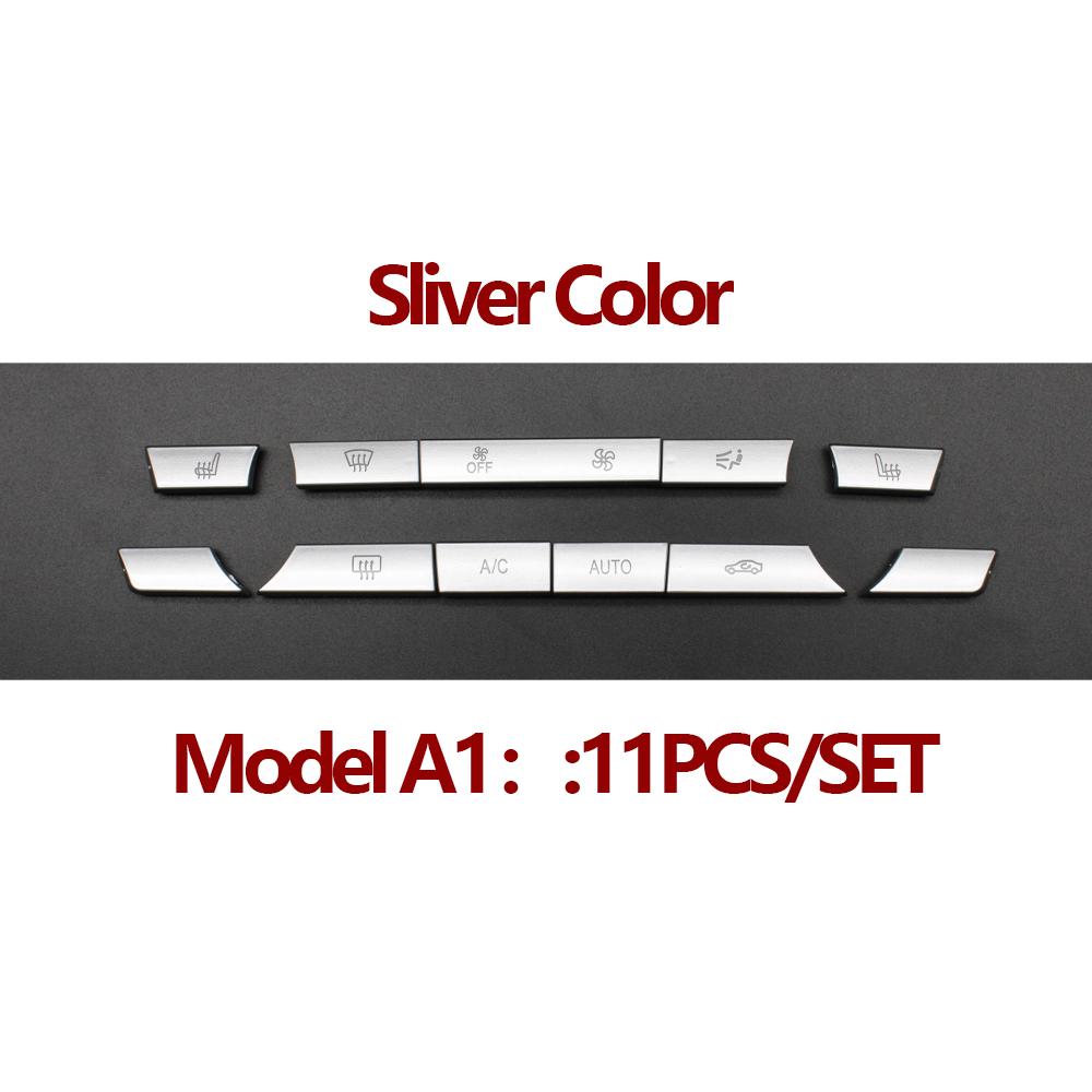 Sliver Color Dashboard Air Conditioning Temperature Control Ac Buttons Caps For BMW 5 6 7 Series F10 F01 F02 520 530