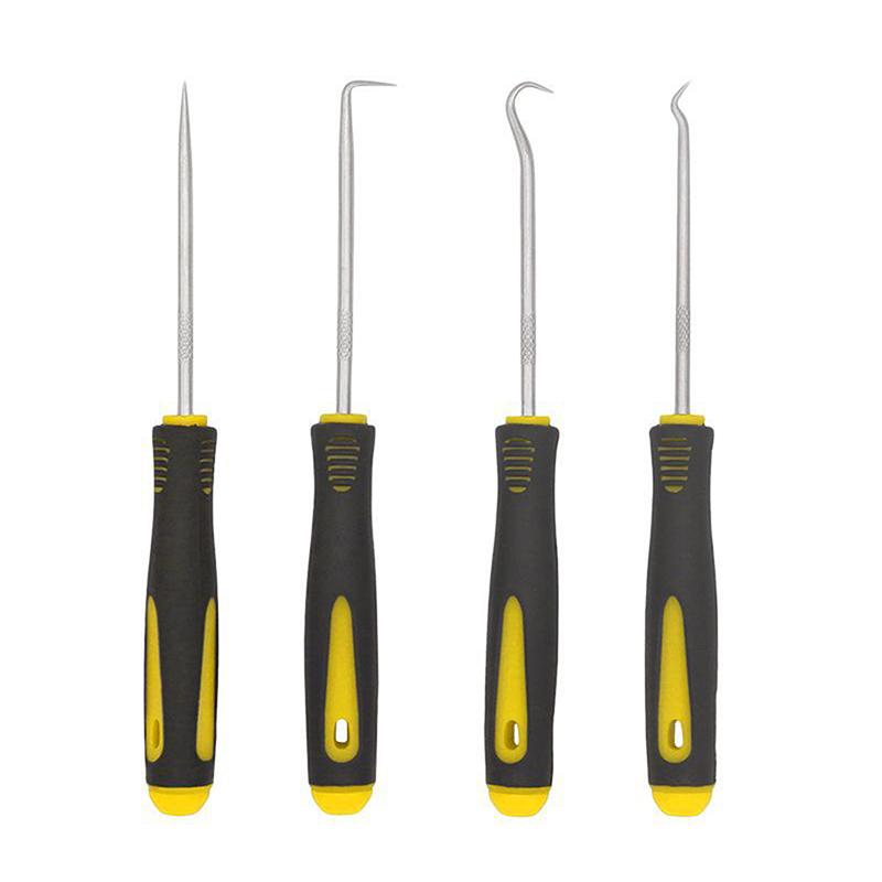 4Pcs/Set Sealing Repair Props Car Auto Vehicle Oil Seal Screwdrivers Set O-Ring Seal Gasket Puller Remover Pick Hooks Tools