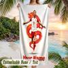 Beach Towel Harry Kane Print Custom Name Text Soft Towel for Swimming Pool