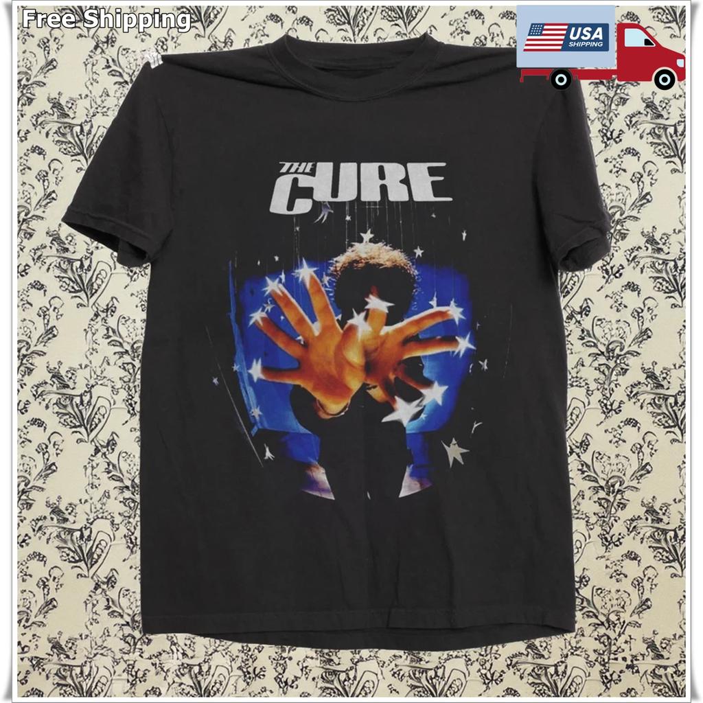 The Cure Greatest Hits Album Rock Band Black T-shirt Size S-