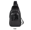 Men's Genuine Leather Chest Bag - Top Layer Cowhide, Crossbody, Fashionable, Retro, Versatile, High-End Style