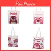Canvas Tote Bag Large Capacity Casual With Lotso And Letter Print For Daily Use
